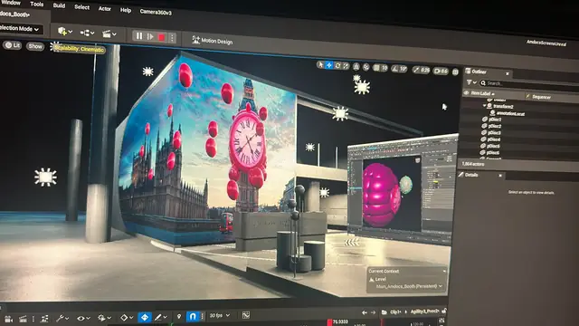 Real-time Unreal Engine scene