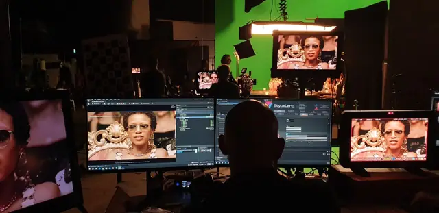 Virtual production tracking workstation