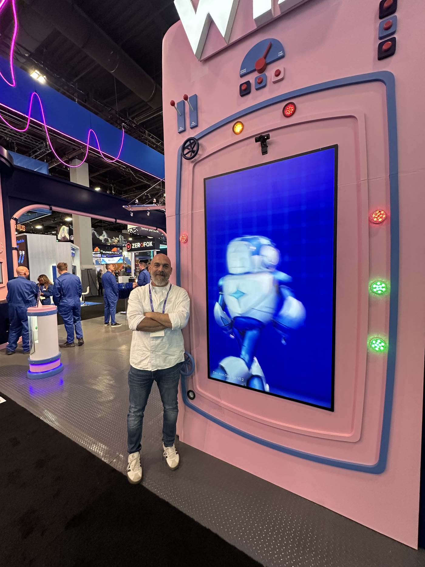 Live conversational character booth