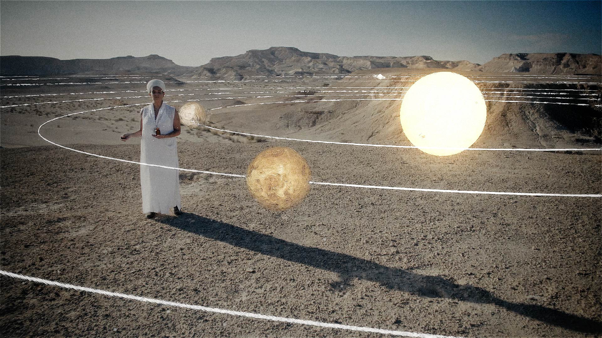 Live action plate with graphic VFX