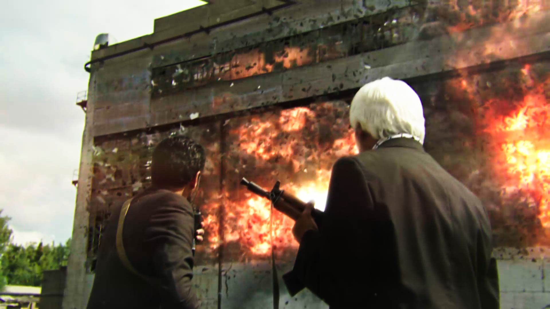 Action VFX explosion shot
