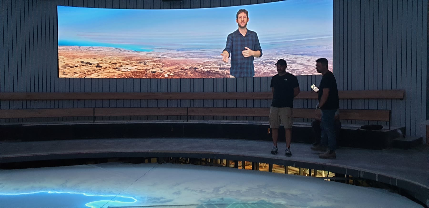 Interactive LED map installation
