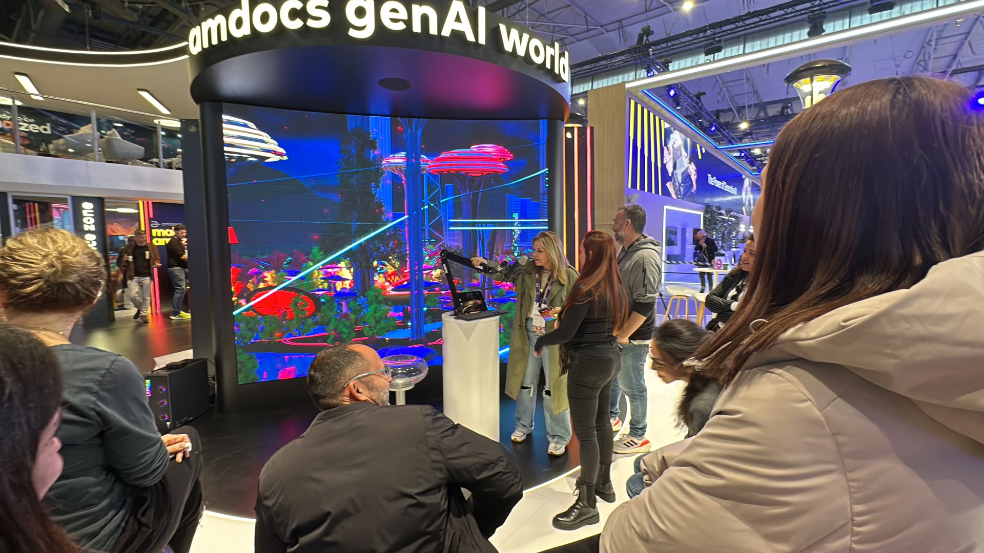Interactive genAI event booth