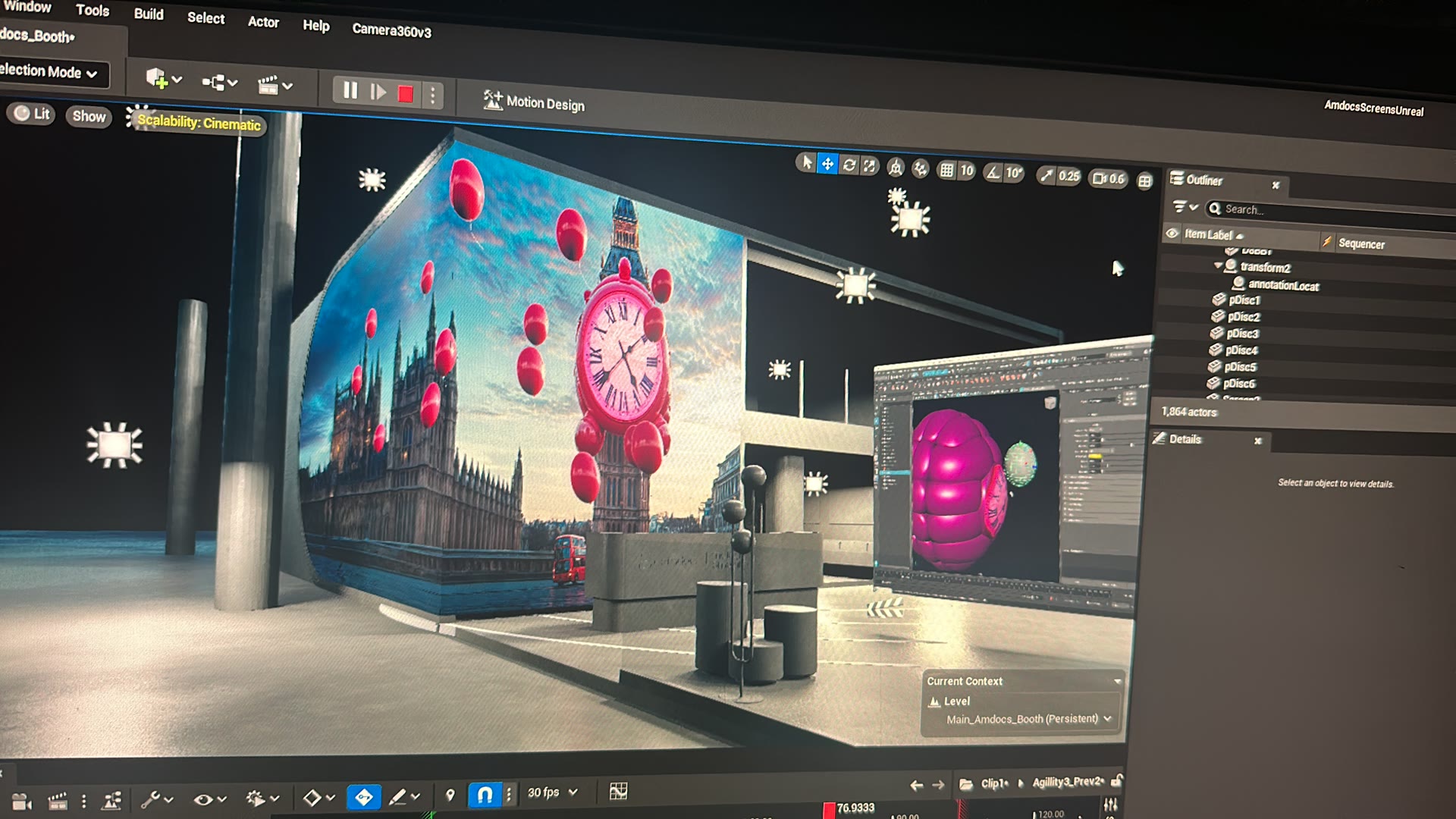 Realtime Unreal Engine scene